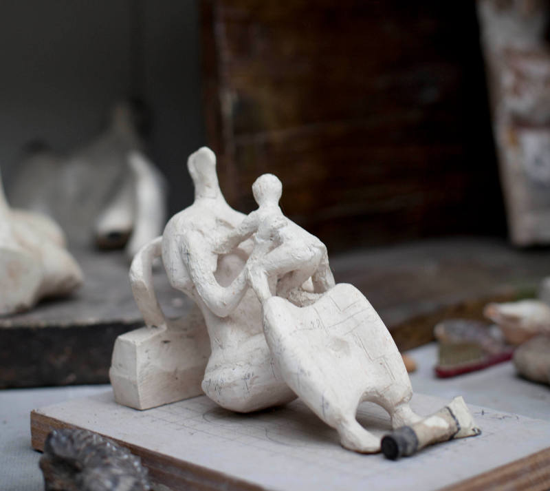 Variation on Maquette for Mother and Child: Arms