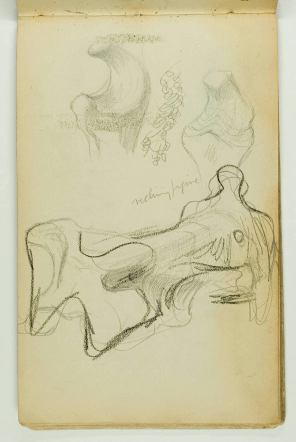 Bone Forms: Reclining Figure – Works – The Henry Moore Artwork Catalogue