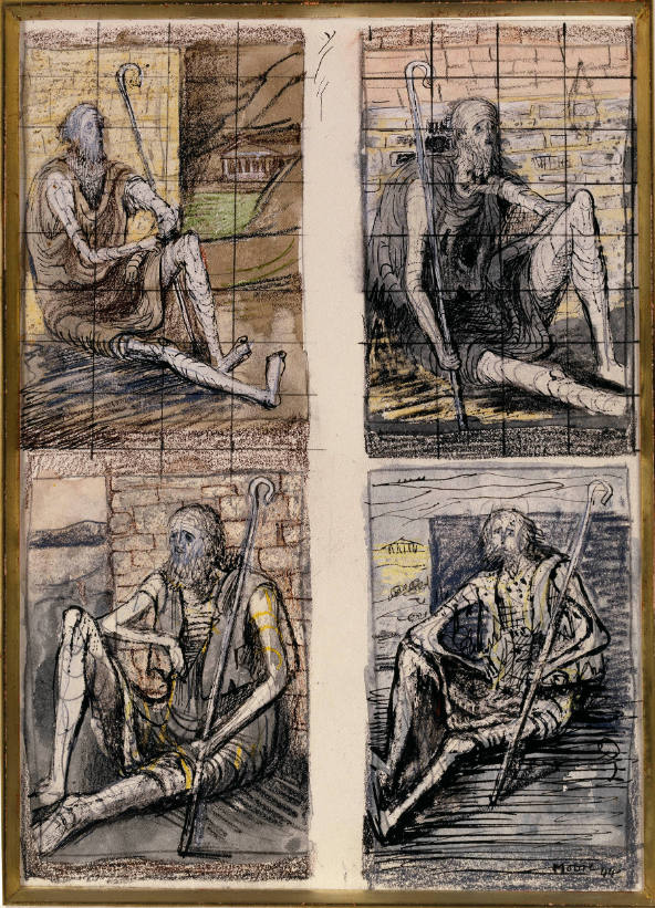 Four Studies for Odysseus the Beggar