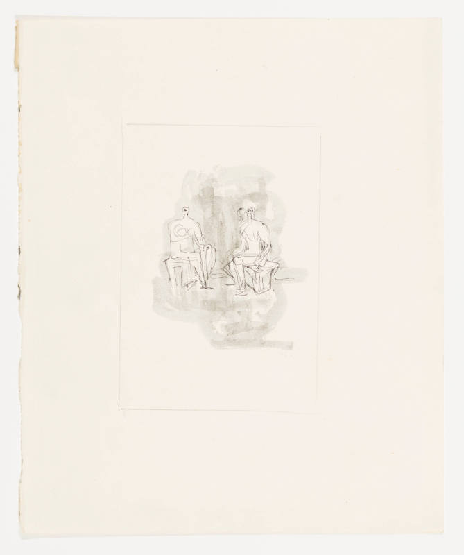 Two Seated Figures