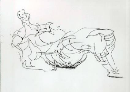 Idea for Sculpture: Reclining Figure