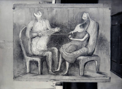 Two Women Winding Wool