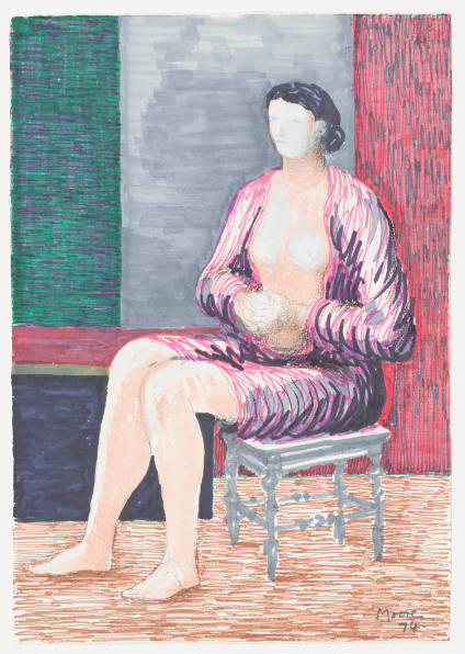 Seated Woman with Hands Clasped