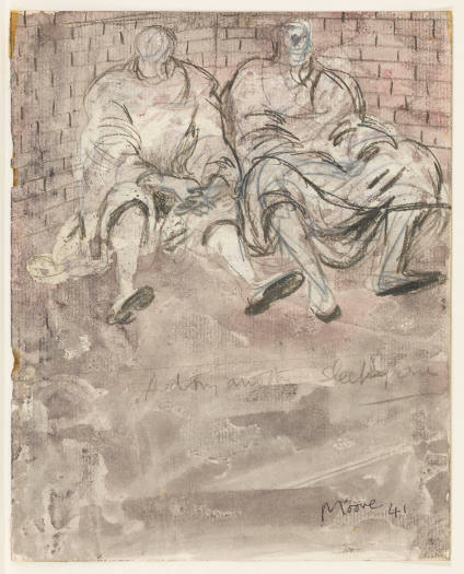 Two Seated Figures