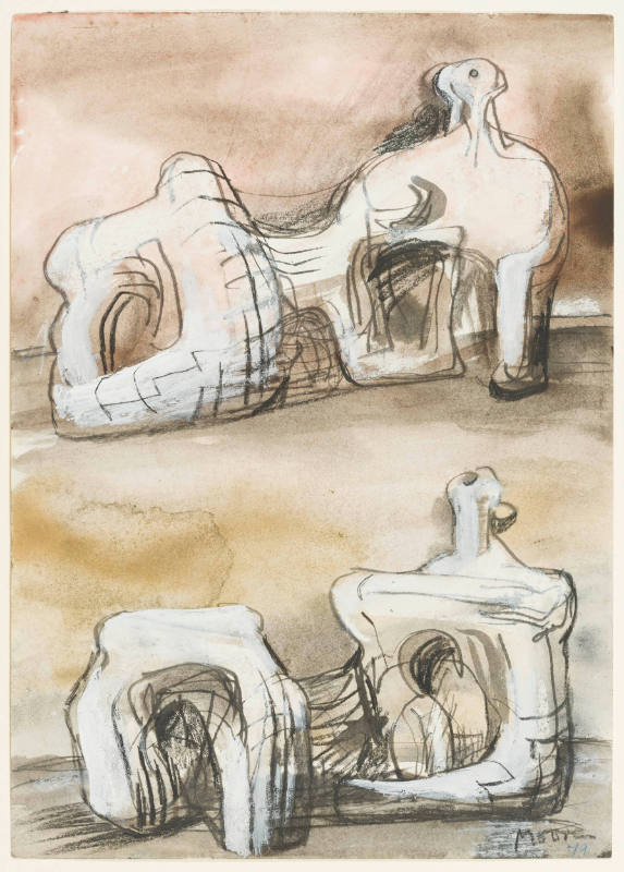 Two Reclining Figures: Ideas for Sculpture