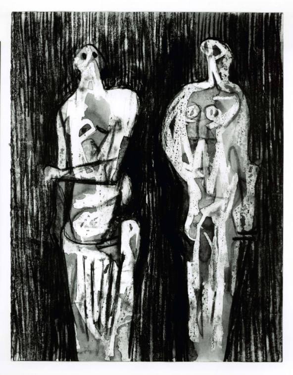 Two Standing Figures