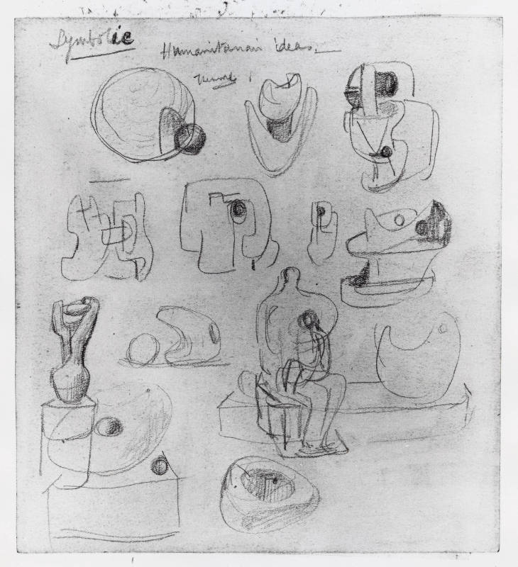 Ideas for Sculpture: Studies for 'Two Forms' and 'Carving'