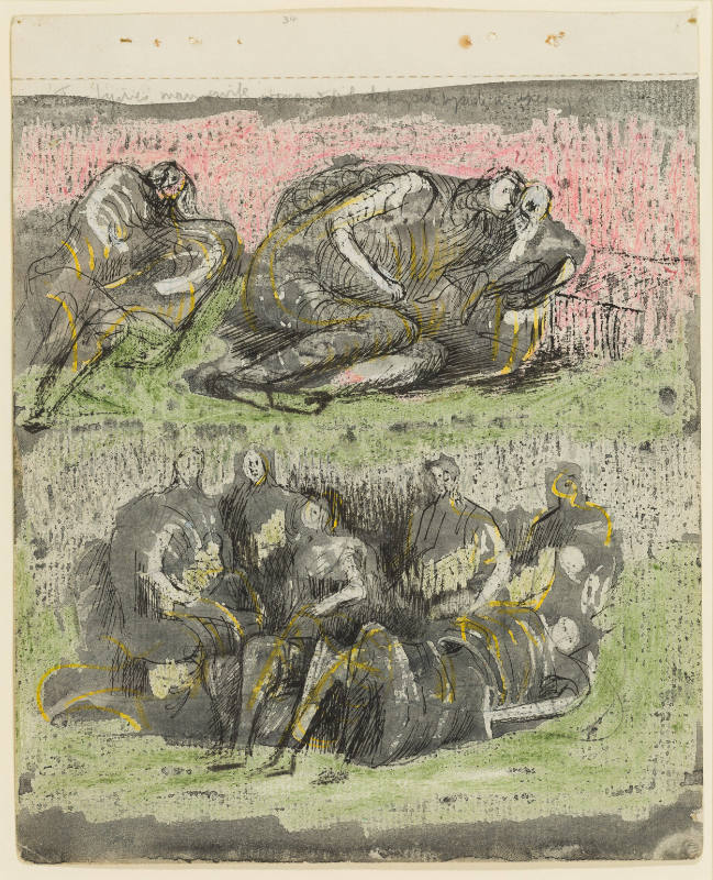 Group of Shelterers: Sleeping Figures