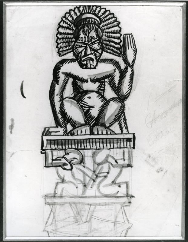 Study of a Pre-Columbian Sculpture