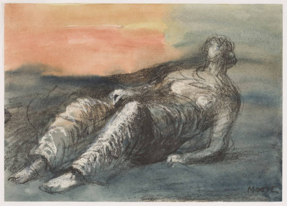 Draped Reclining Figure