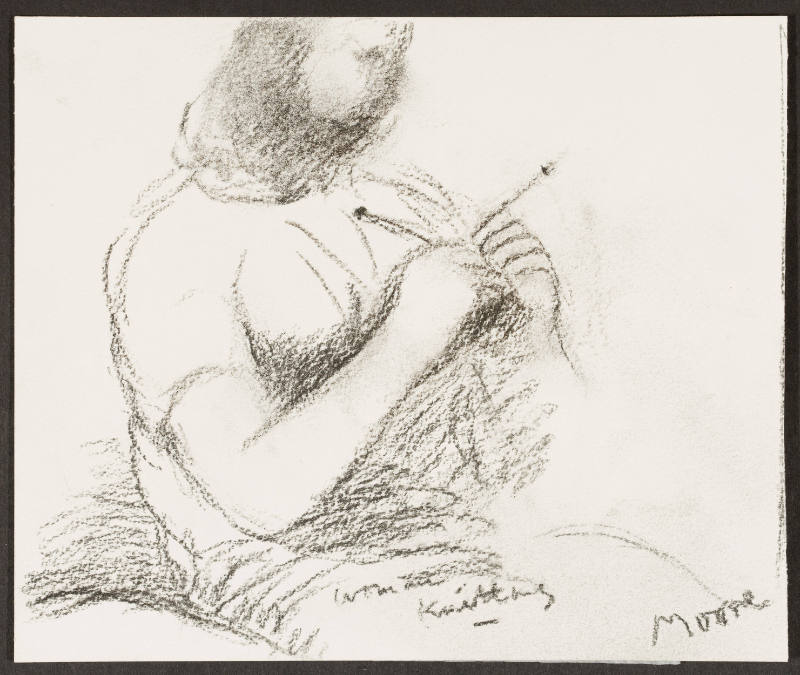 Woman Knitting