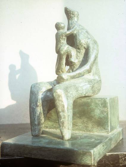 Seated Mother and Baby