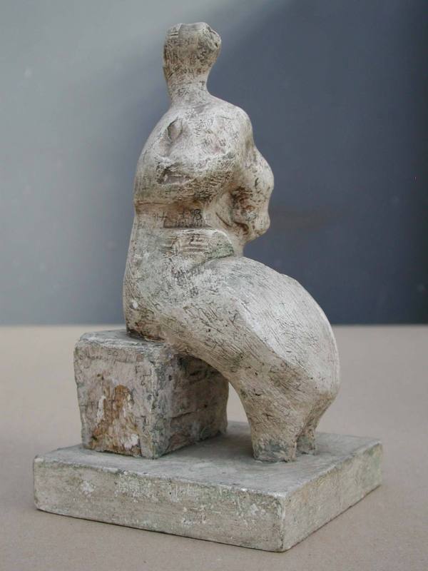 Maquette for Seated Woman