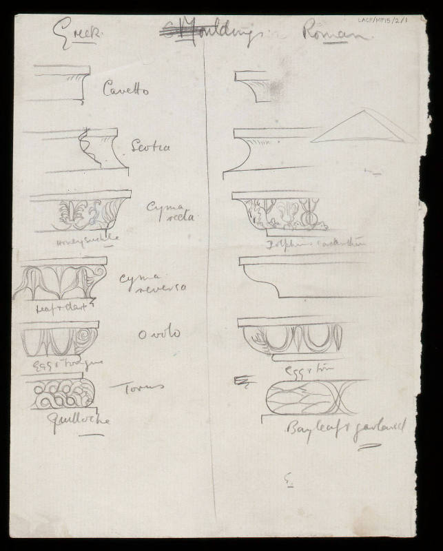 Greek and Roman Mouldings