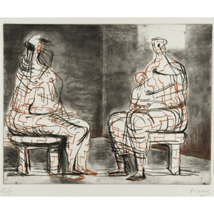 Two Seated Figures