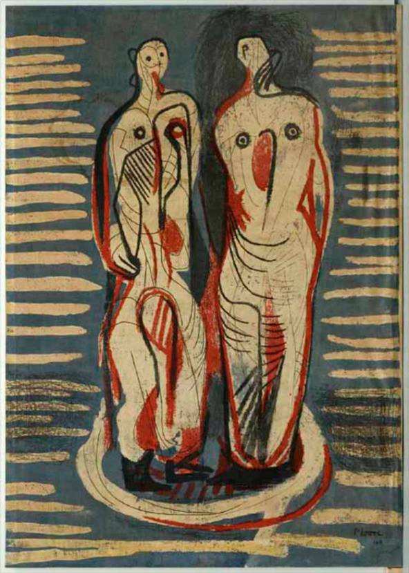 Two Standing Figures