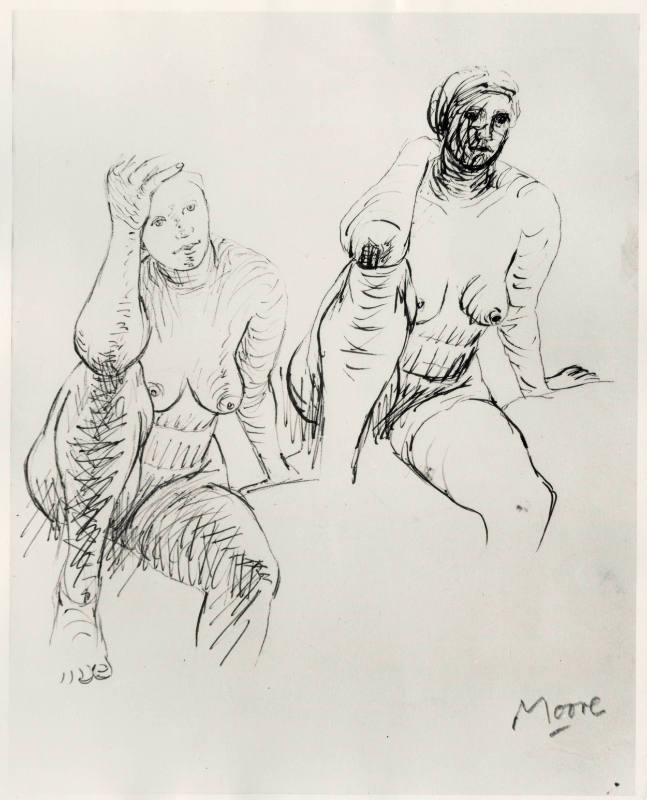 Two Seated Nudes