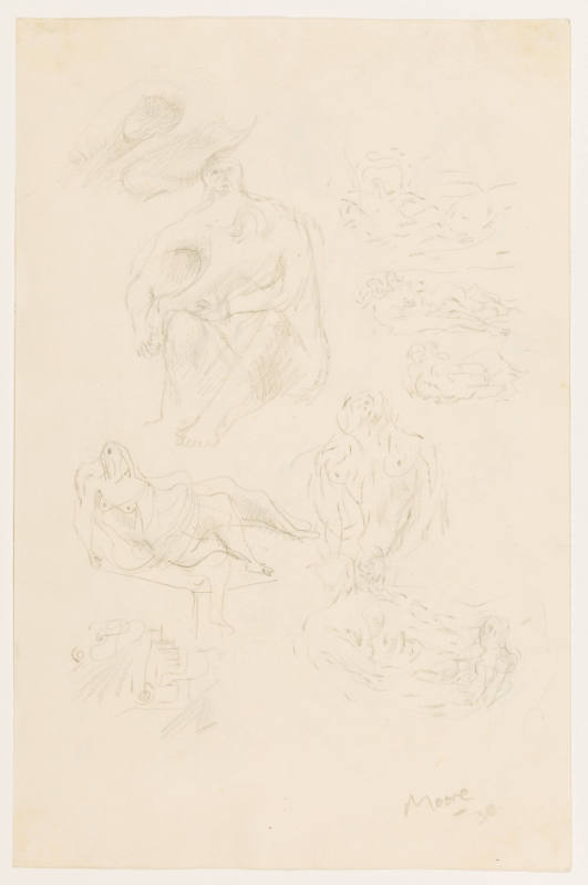 Seated and Reclining Figures: Mother and Child Studies