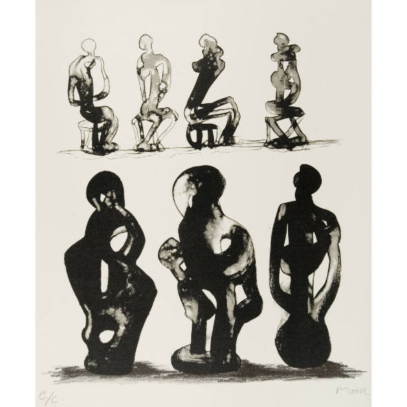 Seated Figures and Ideas for Sculpture