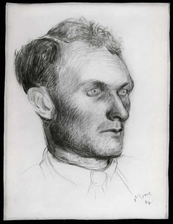 Portrait of Stephen Spender – Works – Henry Moore Artwork Catalogue