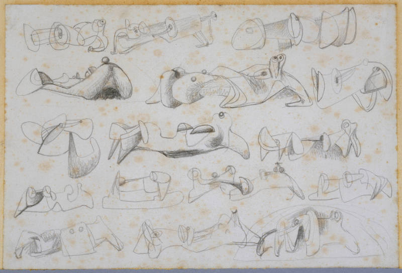 Drawing for Sculpture: Reclining Figures