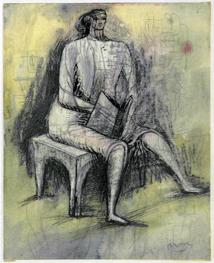 Seated Woman with Book