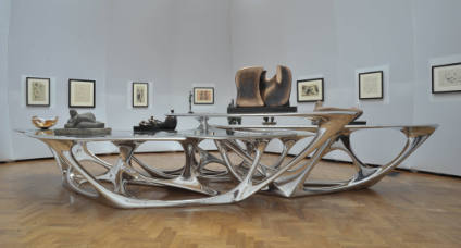 photo: Hauser & Wirth<br>
exhibition design by Zaha Hadid Architects