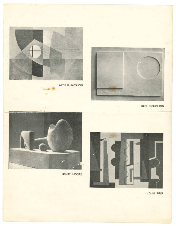 1935 London, Everyman Hampstead, Abstract Art: sculpture painting reliefs