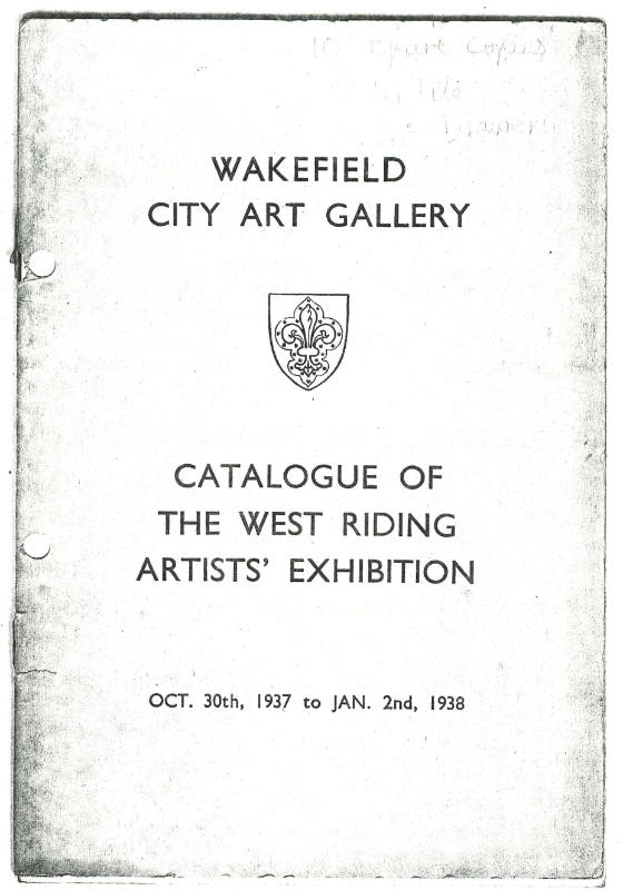 1937-38 Wakefield City Art Gallery, The West Riding Artists' Exhibition