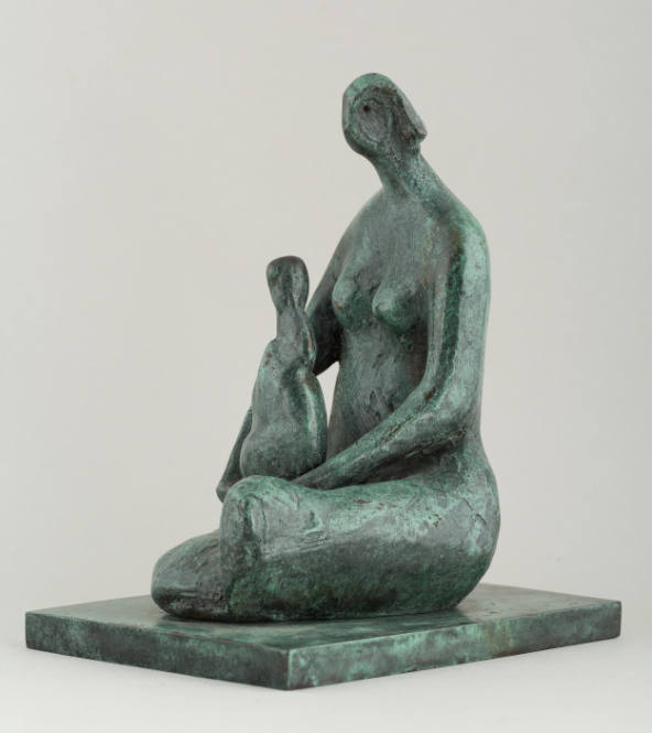 Seated Woman Holding Child