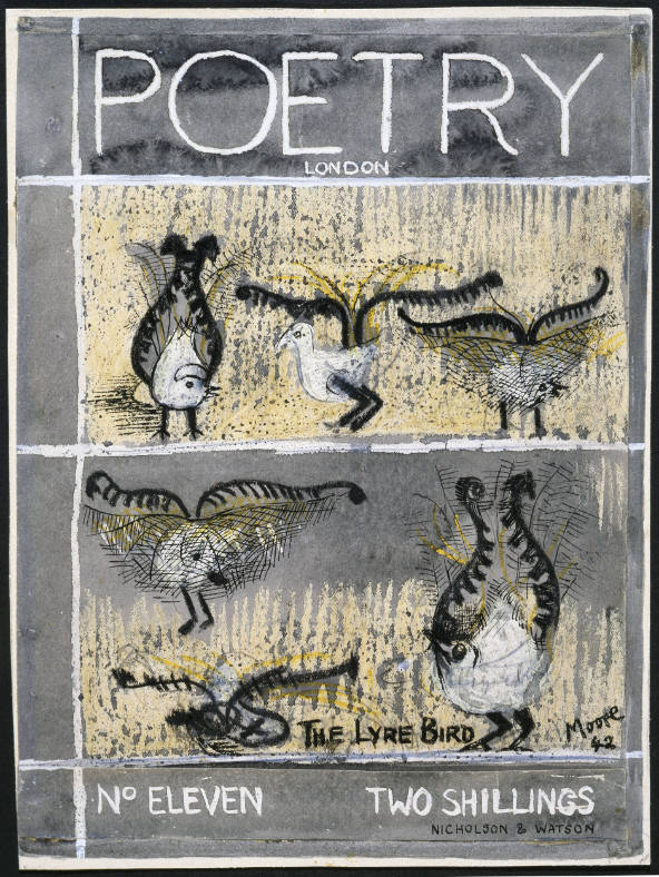 The Lyre Bird: Cover Design for 'Poetry'