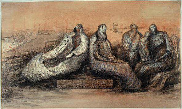 Group of Seated Figures