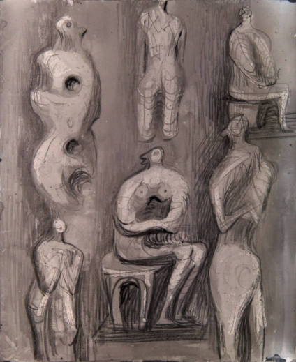 Seated and Standing Figures