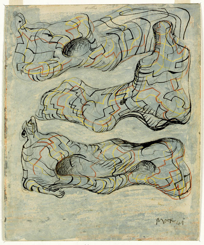 Three Reclining Figures