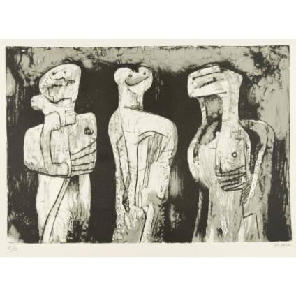 Three Standing Figures