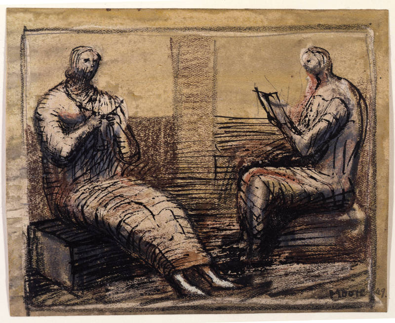 Two Seated Women