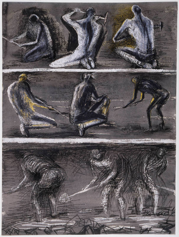 Miners at Work Works Henry Moore Artwork Catalogue
