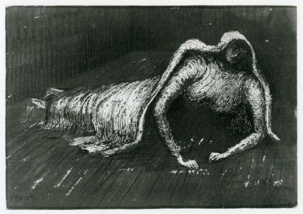 Figure in a Shelter – Works – The Henry Moore Artwork Catalogue