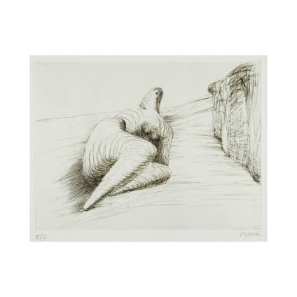 Curved Reclining Figure in Landscape II