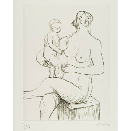 Seated Mother and Child