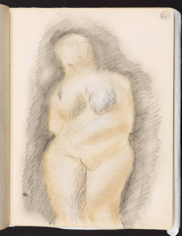 Three-Quarter Length Female Nude