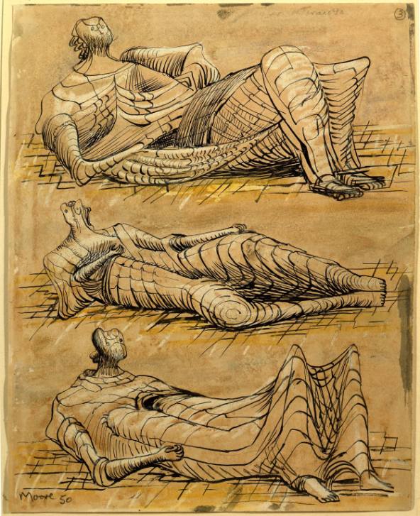 Three Draped Reclining Figures