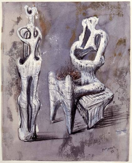 Standing and Seated Figures