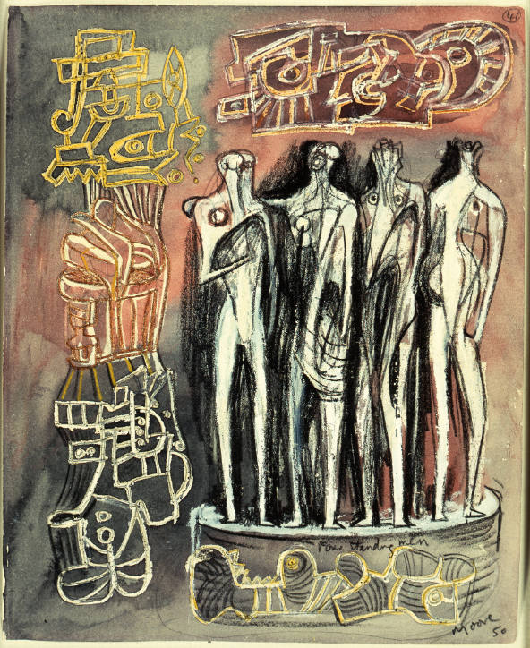 Four Standing Men