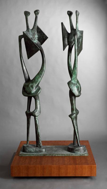 Double Standing Figure – Works – The Henry Moore Artwork Catalogue