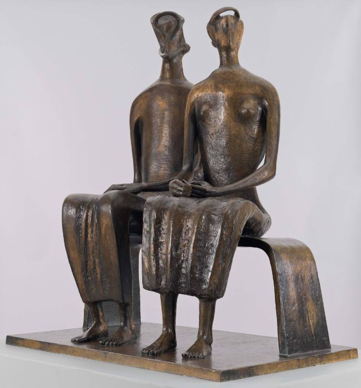 King and Queen', Henry Moore OM, CH, 1952–3, cast 1957