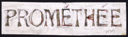 Prométhée: Title Page Lettering