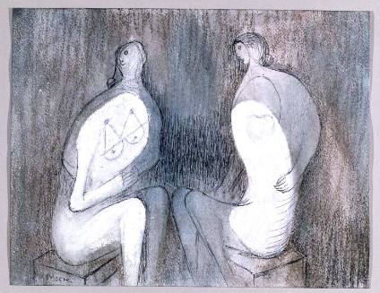 Two Seated Women