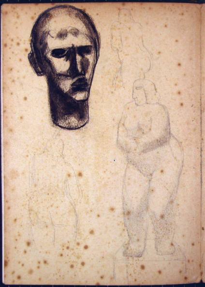 Head and Standing Figure