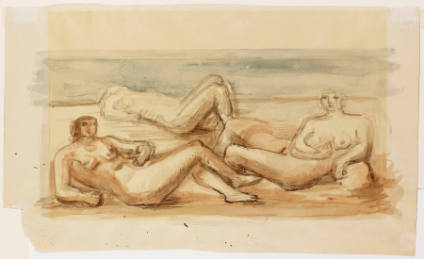 Three Nudes on a Beach